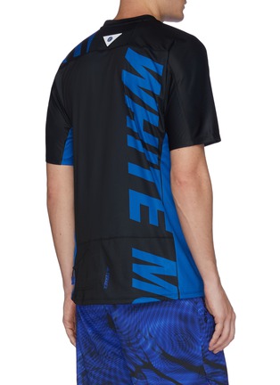 Back View - Click To Enlarge - ADIDAS BY WHITE MOUNTAINEERING - 'Terrex' logo print stripe outseam T-shirt