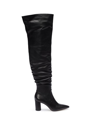 Main View - Click To Enlarge - PEDDER RED - 'Henri' leather knee high boots