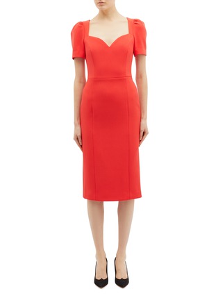 Main View - Click To Enlarge - REBECCA VALLANCE - 'L'amour' puff shoulder panelled sweetheart dress