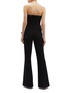 Back View - Click To Enlarge - REBECCA VALLANCE - 'Betty' sash tie lace bustier wide leg jumpsuit