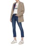 Figure View - Click To Enlarge - RAG & BONE - 'Hana' cropped flared jeans