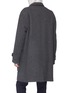 Back View - Click To Enlarge - KOLOR - x PORTER detachable pouch wool melton coat