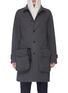 Main View - Click To Enlarge - KOLOR - x PORTER detachable pouch wool melton coat