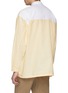 Back View - Click To Enlarge - E. TAUTZ - 'Lineman' colourblock patch pocket oversized boxy Oxford shirt