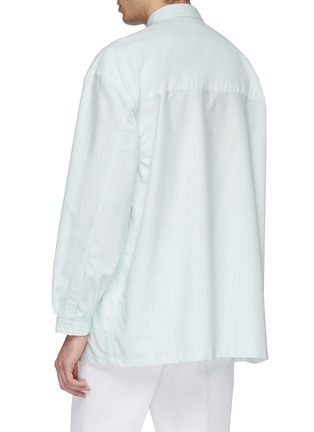 Back View - Click To Enlarge - E. TAUTZ - 'Lineman' patch pocket oversized boxy Oxford shirt