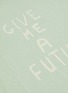  - E. TAUTZ - 'Give Me a Future' slogan print T-shirt