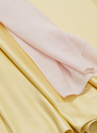 Detail View - Click To Enlarge - ESTEBAN CORTAZAR - Knot drape panel satin skirt