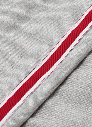  - HELLESSY - 'Reflection' stripe outseam drape panel cropped pants