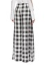 Back View - Click To Enlarge - HELLESSY - 'Maelstrom' side tie check plaid wide leg pants