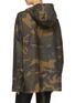 Back View - Click To Enlarge - IENKI IENKI - Camouflage print hooded half-zip anorak