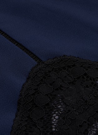 Detail View - Click To Enlarge - SIMKHAI - Guipure lace panel peplum dress