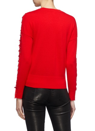 Back View - Click To Enlarge - SIMKHAI - Metal ring cutout sleeve wool sweater