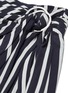 Detail View - Click To Enlarge - SIMKHAI - Ring knot stripe ruched drape skirt