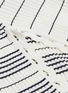  - SIMKHAI - Cutout sleeve asymmetric stripe scalloped rib knit sweater