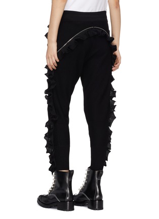 Back View - Click To Enlarge - 3.1 PHILLIP LIM - Ruffle zip outseam knit sweatpants