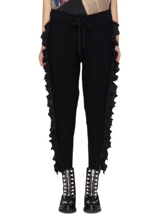 Main View - Click To Enlarge - 3.1 PHILLIP LIM - Ruffle zip outseam knit sweatpants