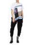 Figure View - Click To Enlarge - 3.1 PHILLIP LIM - Ruffle zip outseam knit sweatpants
