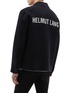Back View - Click To Enlarge - HELMUT LANG - Logo jacquard wool melton shirt jacket