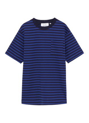 Main View - Click To Enlarge - ANNA BEAM - Patch pocket stripe unisex T-shirt