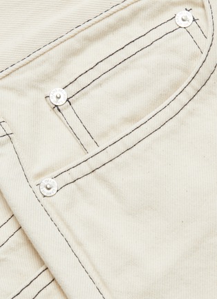  - HELMUT LANG - 'Masc Lo Drainpipe' contrast topstitching slim fit jeans