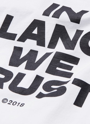  - HELMUT LANG - 'In Lang We Trust' slogan print T-shirt