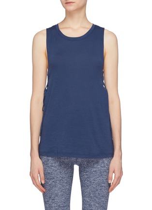 Main View - Click To Enlarge - BEYOND YOGA - 'Starcrossed' lace-up side tank top