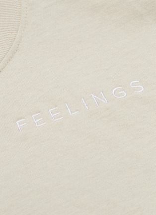  - COLLINA STRADA - 'Process Feelings' slogan embroidered T-shirt