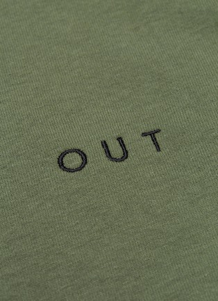  - COLLINA STRADA - 'Log Out' slogan embroidered T-shirt