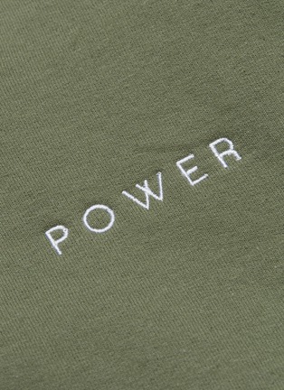  - COLLINA STRADA - 'Higher Power' slogan embroidered hoodie