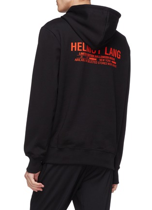 Back View - Click To Enlarge - HELMUT LANG - 'Halloween' graphic logo print hoodie