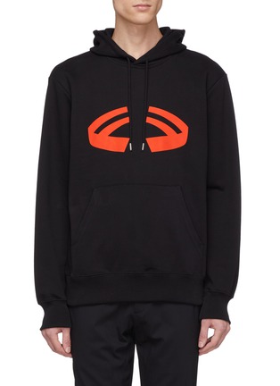 Main View - Click To Enlarge - HELMUT LANG - 'Halloween' graphic logo print hoodie
