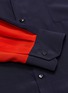  - VICTORIA, VICTORIA BECKHAM - Contrast sleeve patch silk satin shirt
