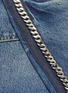 Detail View - Click To Enlarge - VICTORIA, VICTORIA BECKHAM - 'Cali' chain outseam distressed denim skirt