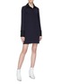 Figure View - Click To Enlarge - VICTORIA, VICTORIA BECKHAM - Beaded cuff shirt dress
