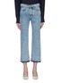 Main View - Click To Enlarge - VICTORIA, VICTORIA BECKHAM - 'Super High Cali' let-out cuff bleached jeans