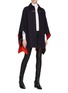Figure View - Click To Enlarge - VICTORIA, VICTORIA BECKHAM - Buckled oversized wool blend melton cape