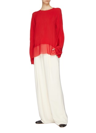 Figure View - Click To Enlarge - MS MIN - Wide leg track pants