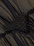 Detail View - Click To Enlarge - MS MIN - Smocked waist sleeveless peplum chiffon dress