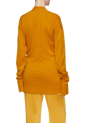 Back View - Click To Enlarge - MS MIN - Tie waist wrap cashmere blend cardigan