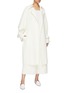 Figure View - Click To Enlarge - MS MIN - Belted cotton-silk trench coat