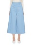 Main View - Click To Enlarge - MS MIN - Washed denim culottes