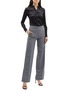 Figure View - Click To Enlarge - NEIL BARRETT - Split cuff houndstooth check plaid suiting pants