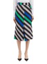 Main View - Click To Enlarge - BIANCA SPENDER - 'Plisse' belted split stripe cotton-silk skirt
