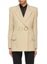 Main View - Click To Enlarge - PETAR PETROV - 'Jose' metal ring double breasted blazer
