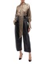 Figure View - Click To Enlarge - PETAR PETROV - 'Haena' ring buckled leather wide leg pants