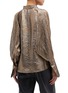 Back View - Click To Enlarge - PETAR PETROV - 'Brook' blouson sleeve metallic pussybow blouse