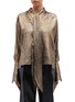 Main View - Click To Enlarge - PETAR PETROV - 'Brook' blouson sleeve metallic pussybow blouse