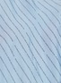 Detail View - Click To Enlarge - PETAR PETROV - 'Dazey' drape cuff belted slogan stripe silk dress