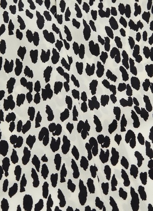  - PETAR PETROV - 'Belva' sash tie neck leopard print keyhole silk top