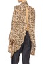 Back View - Click To Enlarge - ROKH - Detachable cuff split back leopard print silk blouse